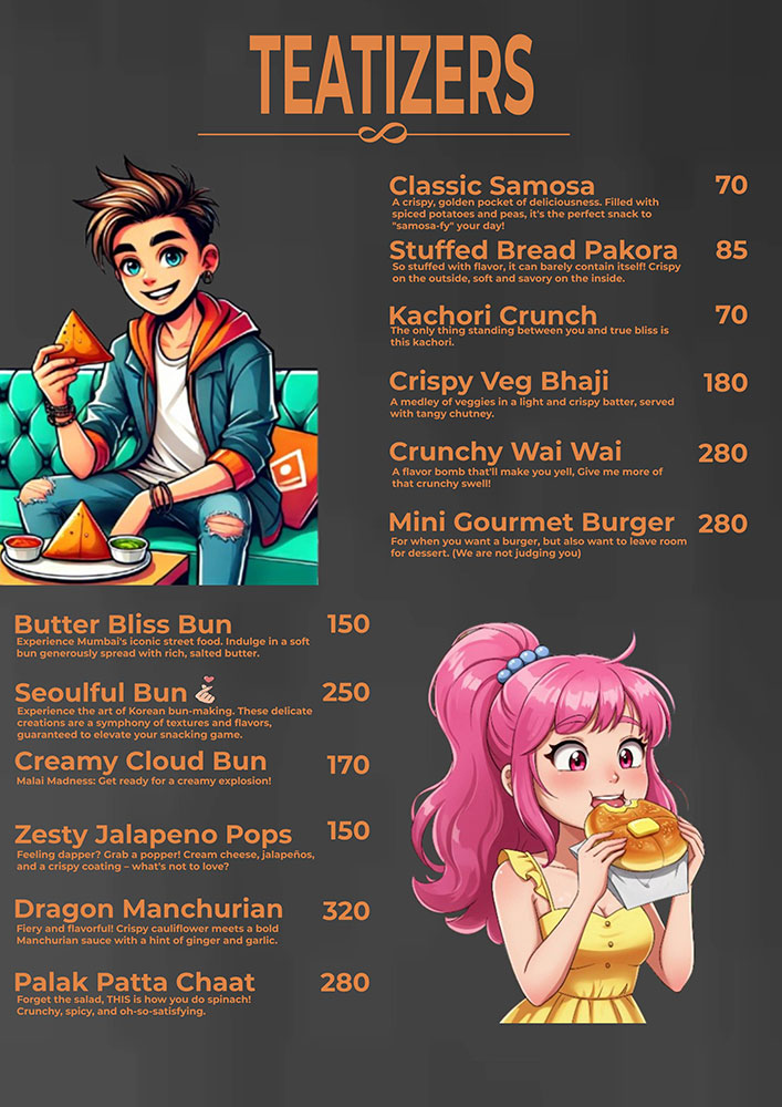 Food Menu Page 4