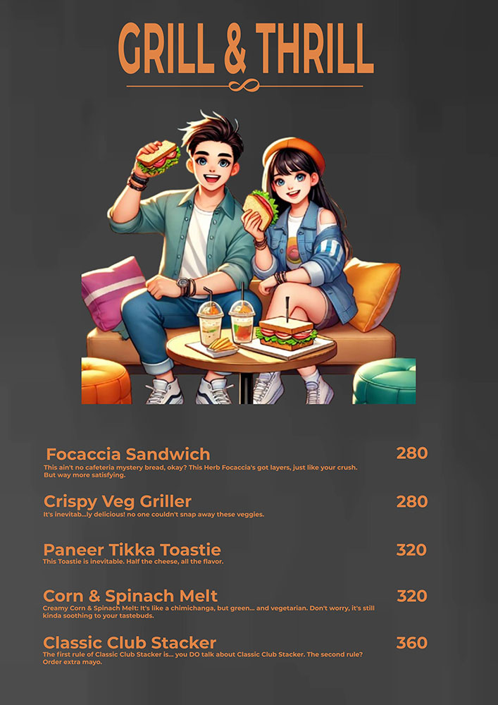 Food Menu Page 5