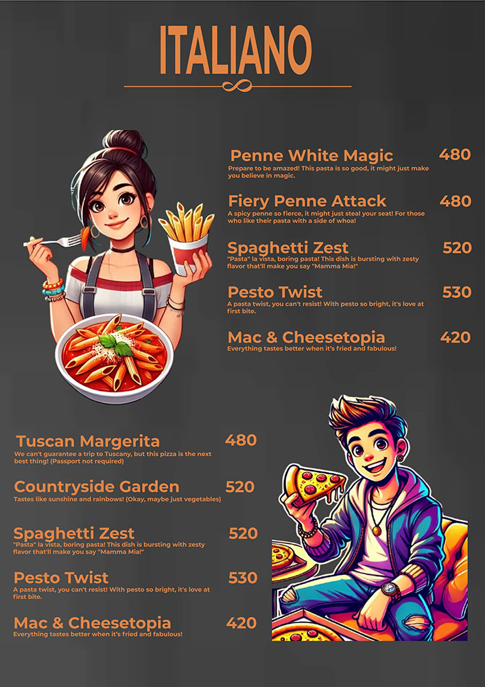 Food Menu Page 7